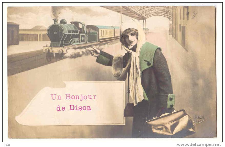 D4171  - Un Baiser De Dison    *train En Gare* - Dison