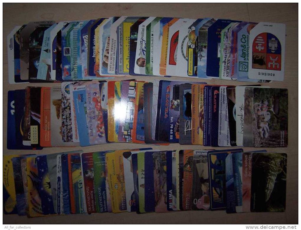 Nice Collection Of 400 Phone Cards Carte Karten & BALTIC States And RUSSIA, Etats Baltes Baltischen Staaten La Russie - Verzamelingen