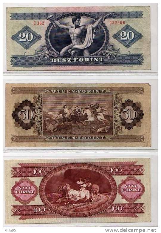 Lot 3 Billets De Hongrie - Hongrie