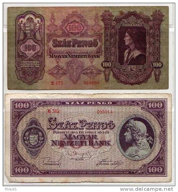 Lot 2 Billets De Hongrie - Hongrie