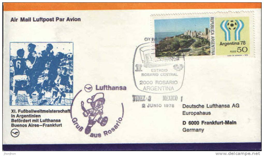 Argentina-Cover 1978-Football World Cup 1978 Tunis-Mexico 3-1 - 1978 – Argentine
