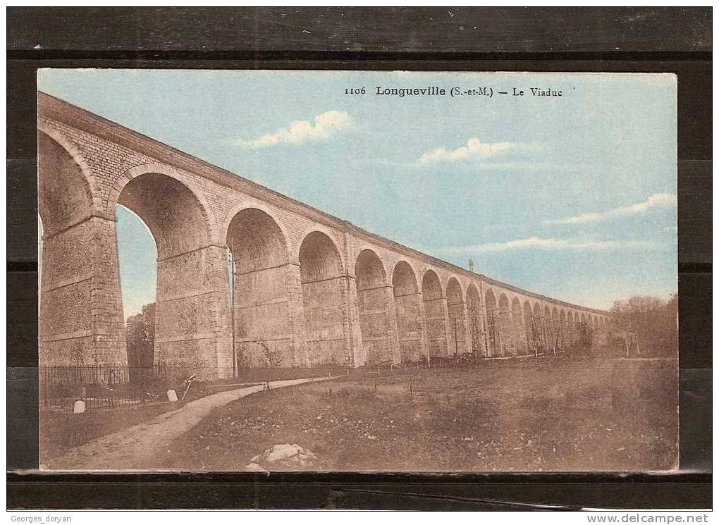 77 - CPA COLORISEE DE LONGUEVILLE - LE VIADUC - Autres & Non Classés