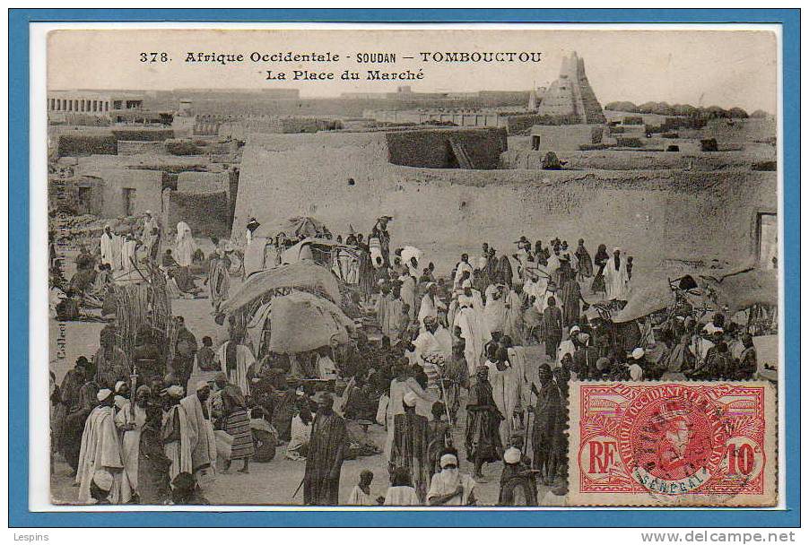 AFRIQUE - SOUDAN -- Tombouctou --  La Place Du Marché - Soudan