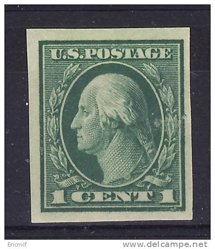 USA 1910 1c Sc#383 Imperforate MNH(**) - Unused Stamps