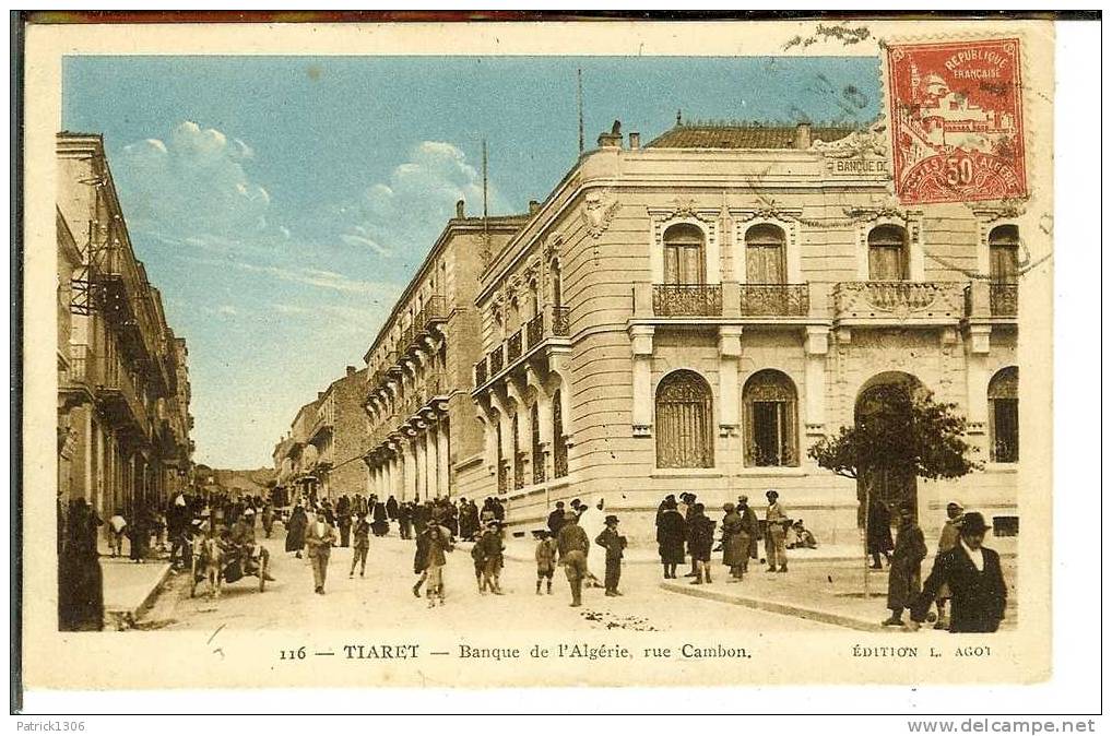 CPA  TIARET, Rue Cambon, Banque De L´Algérie  1175 - Tiaret