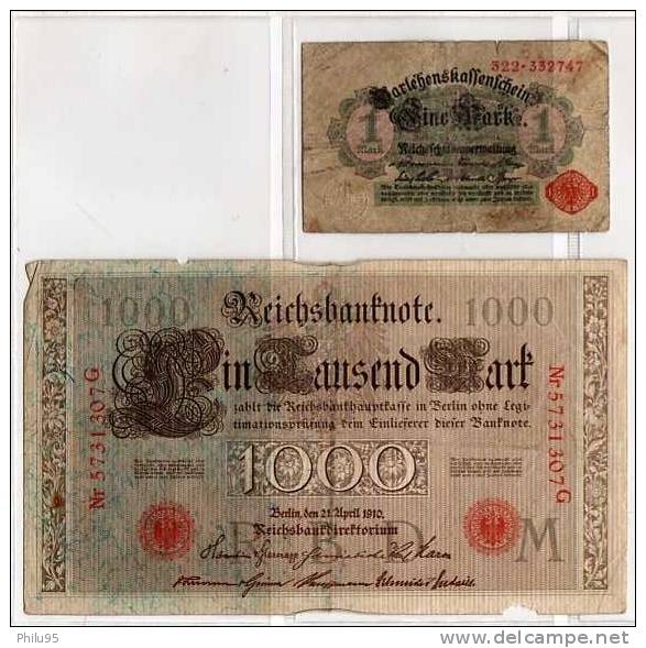 Lot 2 Billets D'Allemagne - Andere & Zonder Classificatie