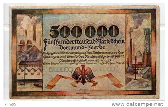 Billet D'Allemagne ( Dortmund ) - Imperial Debt Administration
