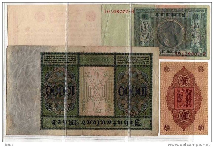 Lot 4 Billets D'Allemagne - Administración De La Deuda