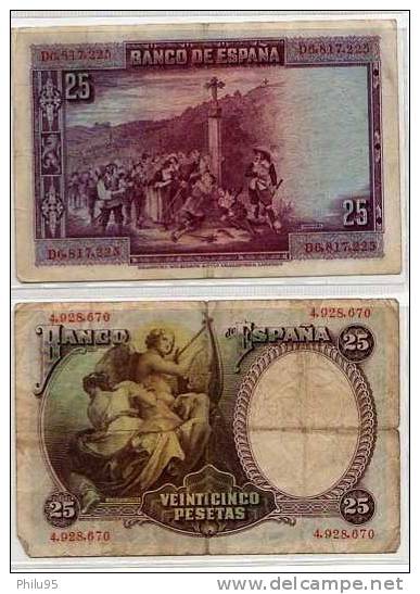 Lot 5 Billets Espagnols -  Collections