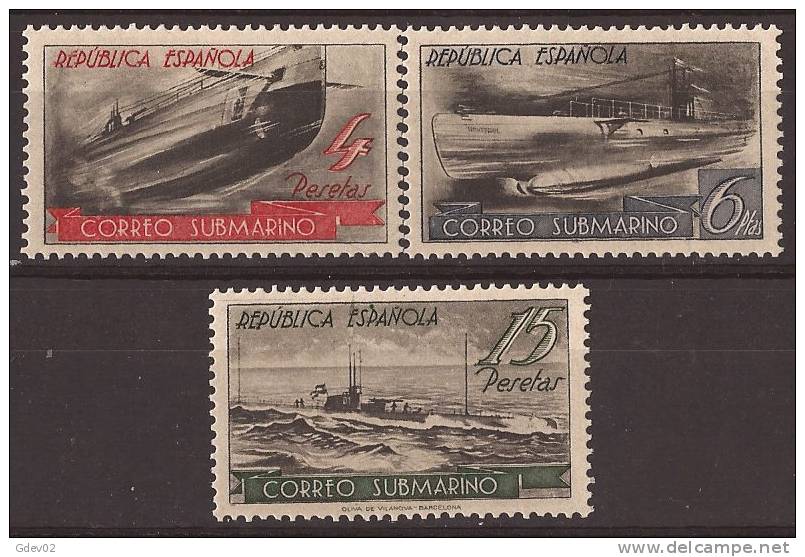 ES781SHSC-L4291-TTS.Spain Espagne.SH PROCEDENTES DE LA HOJA DE SUBMARINOS 1938.(Ed SH781**)sin Charnela LUJO - Sottomarini