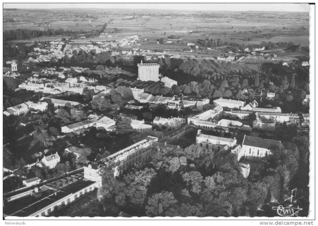 CPA 1953 - PONS - Vue Aérienne Sur La Ville Et L'Ecole Professionnelle - Pons