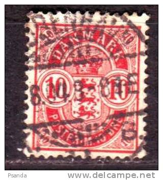 1884 Denmark  Mino 35yb - Usado