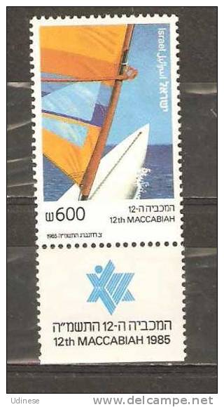 ISRAEL 1985 -MAKKABIADE 600 S  - MH MINT HINGED - Neufs (avec Tabs)