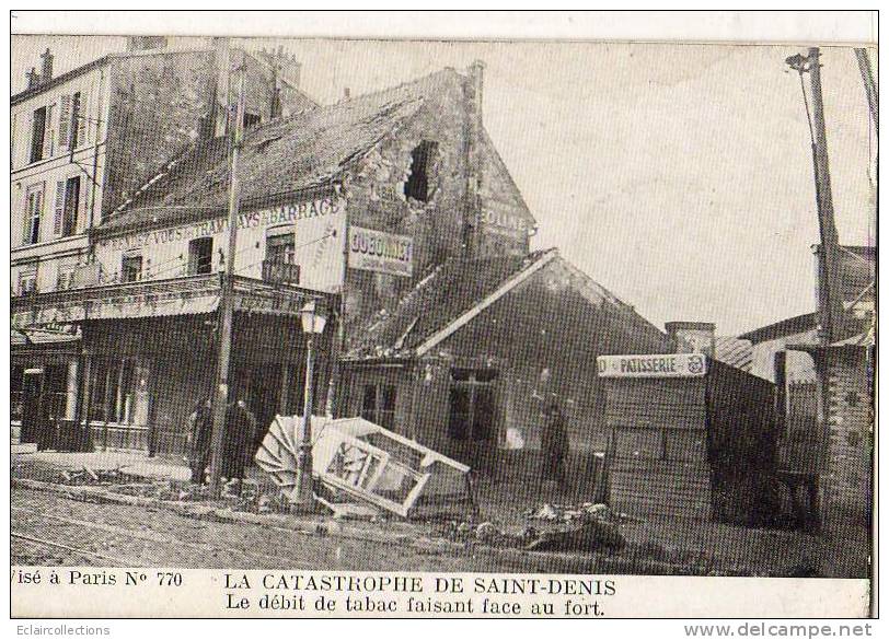 Saint Denis...Explosion..Catastrophe... Le Débit De Tabac Faisant Face Au Fort - Saint Denis