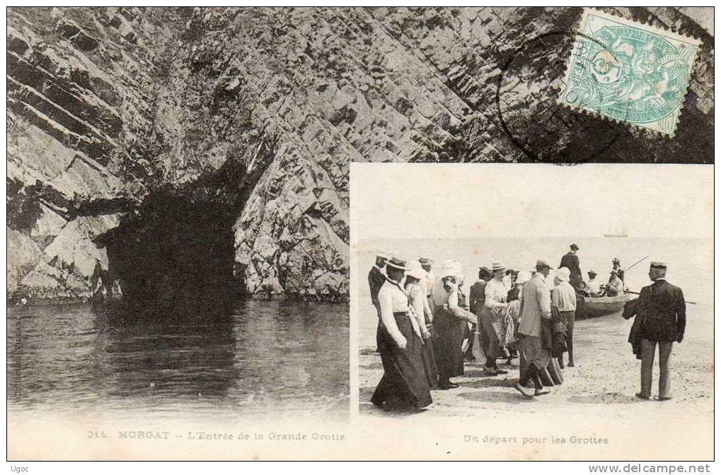 CPA - 29 - MORGAT - L'Entrée De La Grande Grotte - Un Départ Pour Les Grottes - 067 - Other & Unclassified