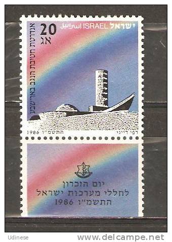 ISRAEL 1986 - MEMORIAL DAY  - MH MINT HINGED - Neufs (avec Tabs)