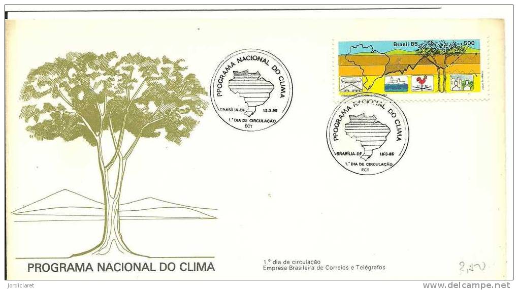 FDC BRASIL 1996 - Umweltschutz Und Klima