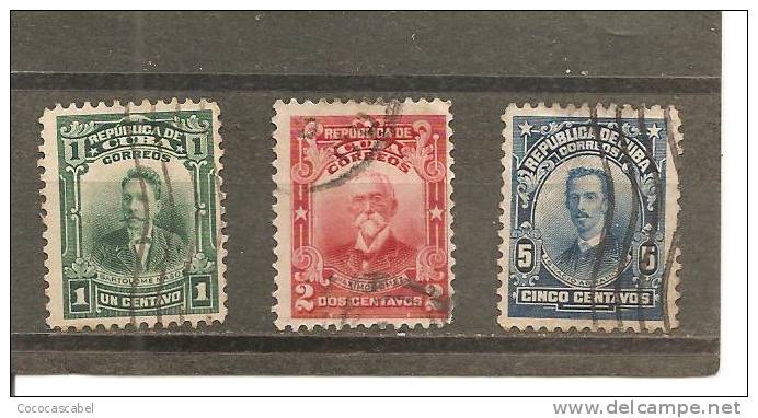 Cuba - Yvert  161-63 (usado) (o). - Used Stamps