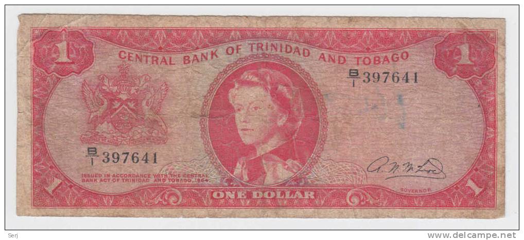 TRINIDAD & TOBAGO 1 DOLLAR 1964  P 26b  26 B - Trinité & Tobago