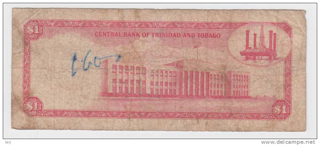 TRINIDAD & TOBAGO 1 DOLLAR 1964  P 26b  26 B - Trinité & Tobago