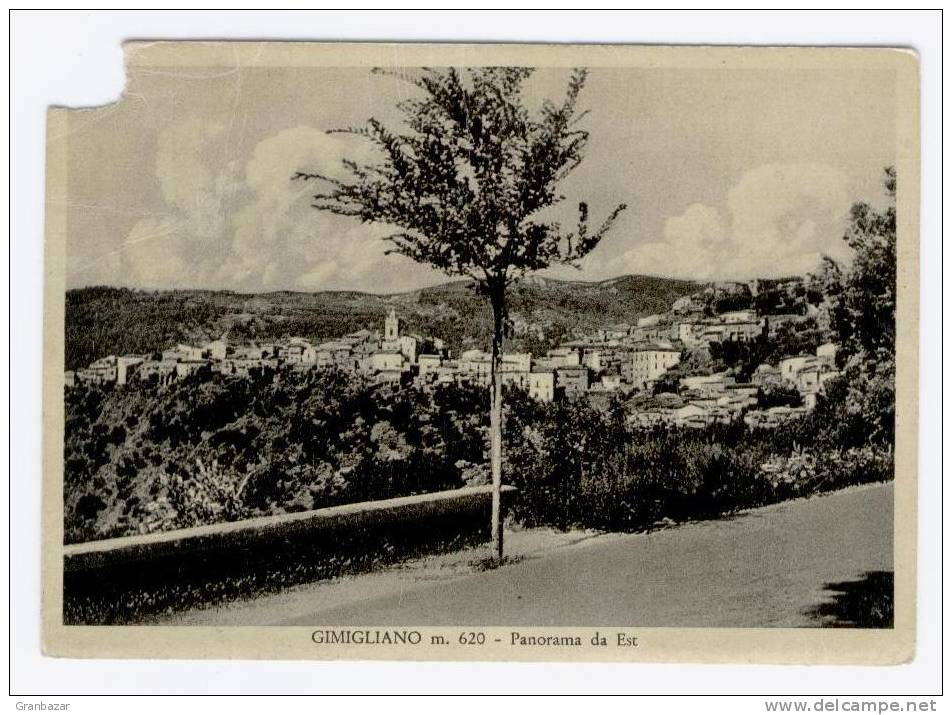 GIMIGLIANO, PANORAMA, B/N, VG 1955   **** - Catanzaro