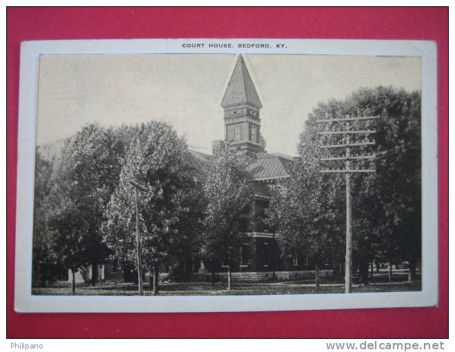 Bedford KY  Court House   192? Cancel   {ref103} - Andere & Zonder Classificatie