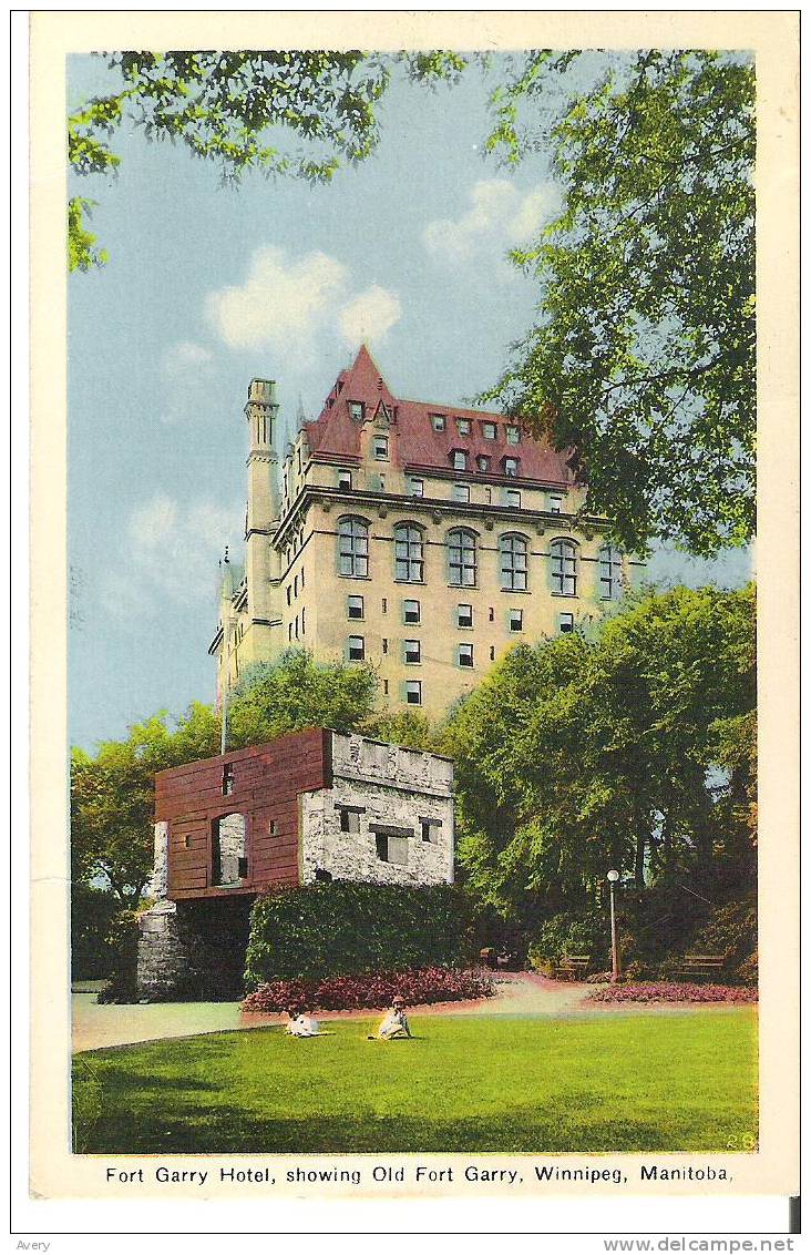 Fort  Garry Hotel, Showing Old Fort Garry, Winnipeg, Manitoba - Winnipeg