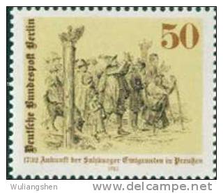 AW0410 Berlin 1982 Painting Immigration Prussia 1v MNH - Grabados