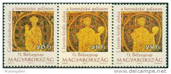 AW0450 Hungary 2000 Chapel Fresco 2v MNH - Grabados