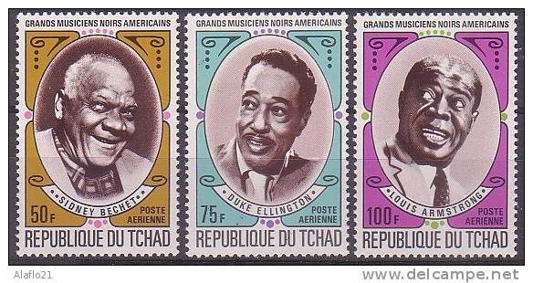 # - TCHAD - PA 93 à 95 - MUSICIENS NOIRS - NEUFS ** - LUXE - Tchad (1960-...)