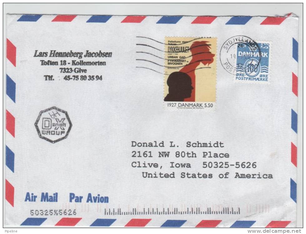 Denmark Air Mail Cover Sent To USA 10-7-2002 - Airmail