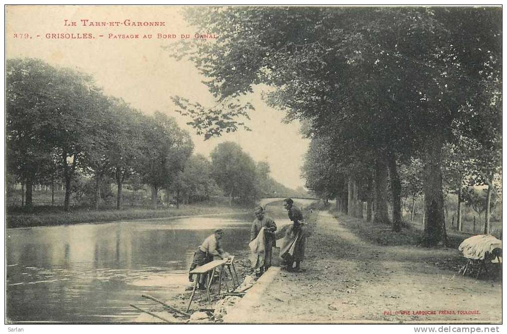 82 , GRISOLLES , Paysage Au Bord Du Canal , *8136 - Grisolles