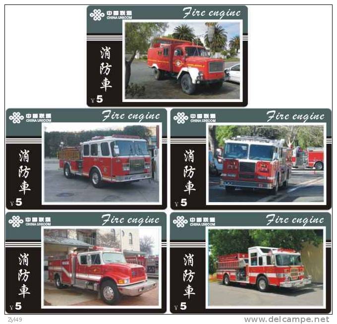 A04347 China phone cards Fire Engine 60pcs