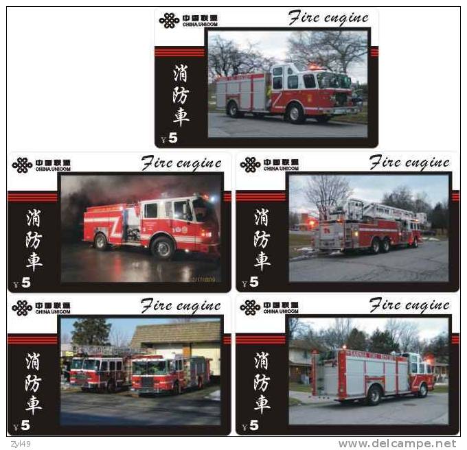 A04347 China phone cards Fire Engine 60pcs