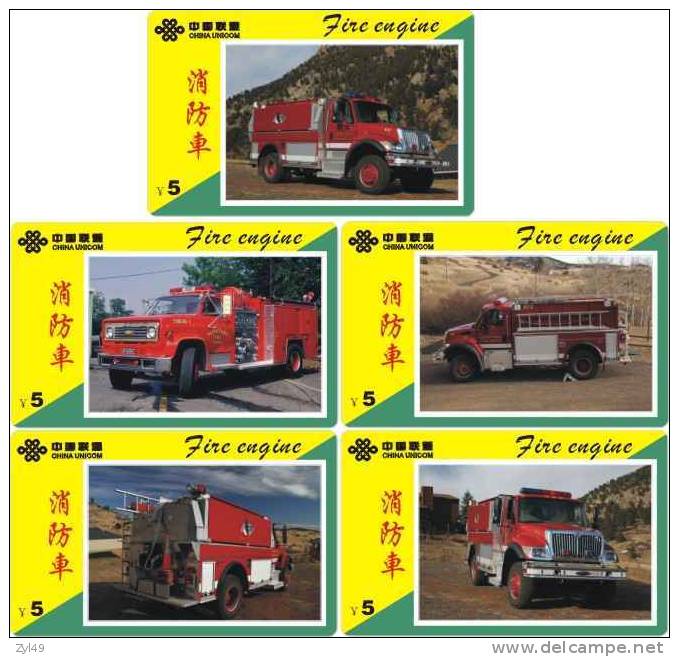 A04347 China phone cards Fire Engine 60pcs