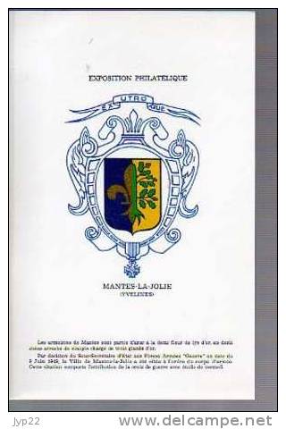 France Souvenir 1ère Exposition Philatélique Mantes La Jolie 28-29 Septembre 1968 - Tp 1552 St Pol Roux - Armoiries - Brieven En Documenten