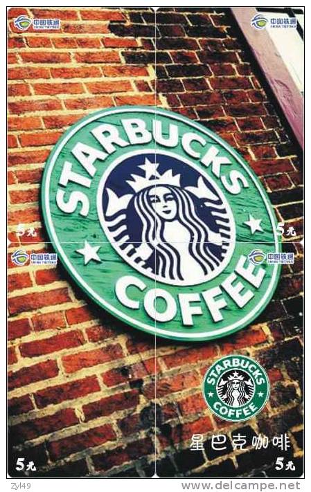 B04029 China Phone Cards Starbucks Coffee Puzzle 88pcs - Alimentación