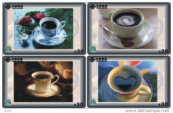 B04039 China Phone Cards Starbucks Coffee 21pcs - Alimentation