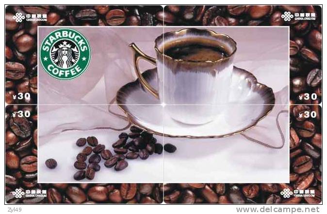 B04037 China Phone Cards Starbucks Coffee Puzzle 64pcs - Alimentation