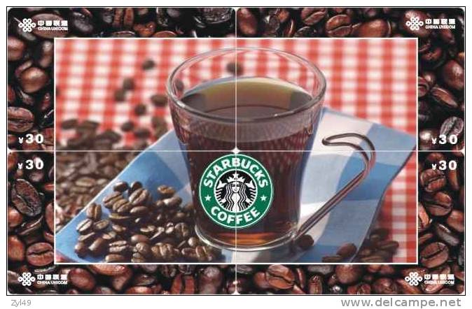 B04037 China Phone Cards Starbucks Coffee Puzzle 64pcs - Alimentation