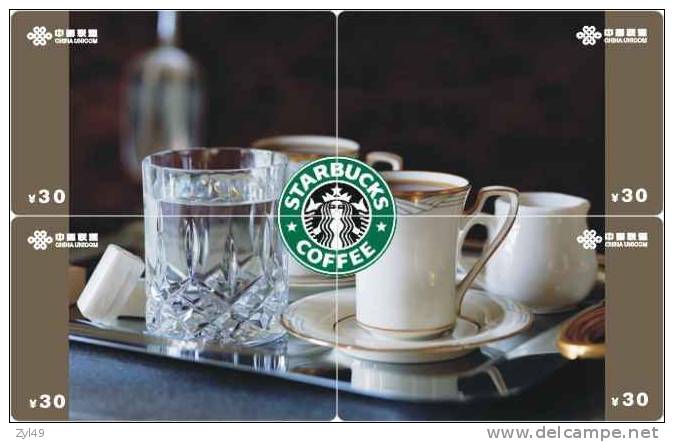 B04040 China Phone Cards Starbucks Coffee Puzzle 20pcs - Alimentación