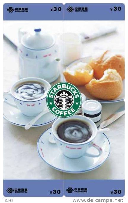 B04040 China Phone Cards Starbucks Coffee Puzzle 20pcs - Alimentation