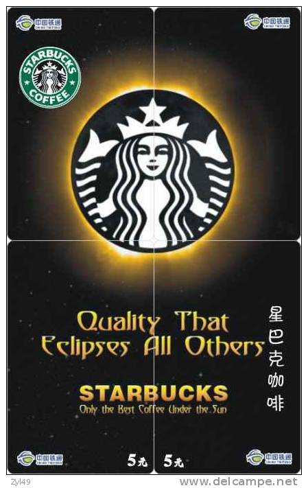B04042 China Phone Cards Starbucks Coffee Puzzle 32pcs - Alimentación