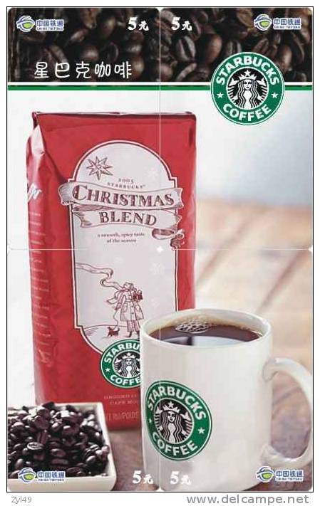 B04042 China Phone Cards Starbucks Coffee Puzzle 32pcs - Alimentation