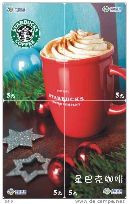 B04042 China Phone Cards Starbucks Coffee Puzzle 32pcs - Alimentation