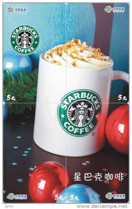 B04042 China phone cards Starbucks coffee puzzle 32pcs