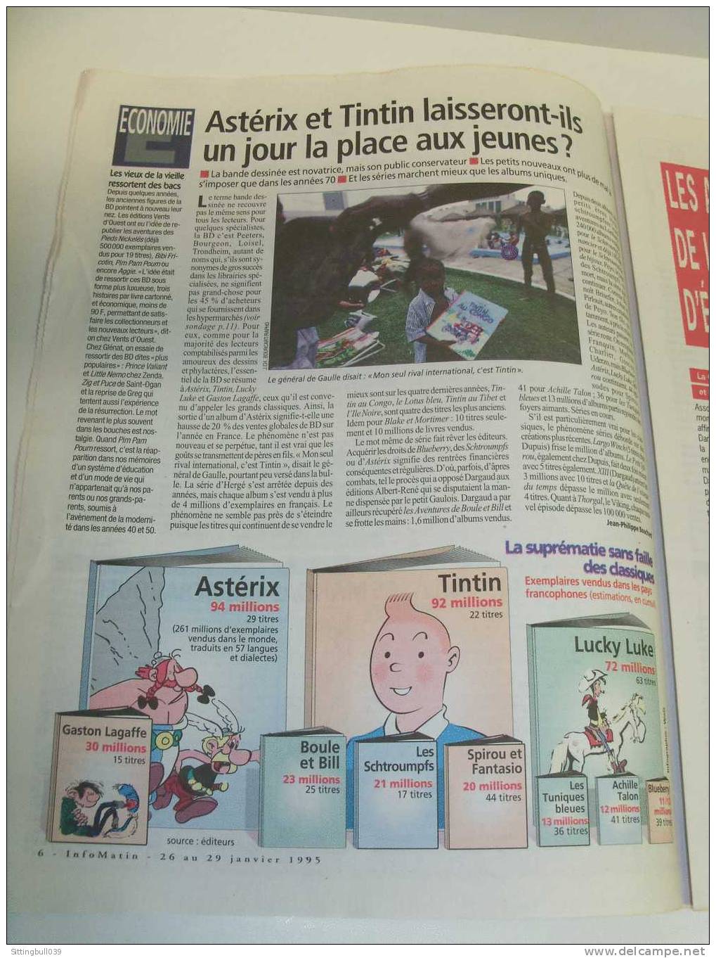 BILAL. Je Reviendrai Toujours à La BD.N° Spécial Angoulême95.Angoulême Décoince La Bulle. P. Intérieures+autres Auteurs - Advertentie