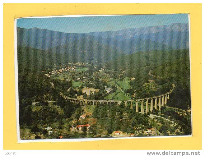 30 CHAMBORIGAUD : Vue Aérienne  Du Viaduc De La S.N.C.F. Sur Le Luech Dans Le Fond, Le Village - Chamborigaud