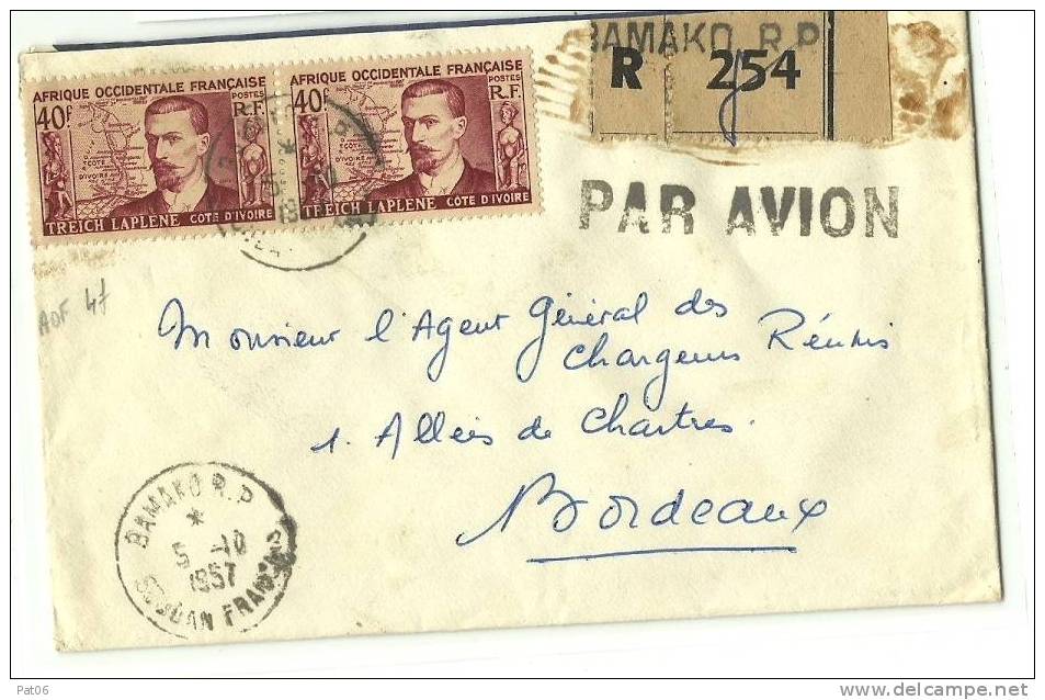 SOUDAN Fçais    BAMAKO   . T.04 5.10.1957 - Sonstige & Ohne Zuordnung