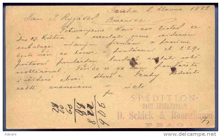 Österr., 2 Kreuzer (braun) Ganzsache 1874 Auf CK Stempel KREMS 1882 - Briefe U. Dokumente